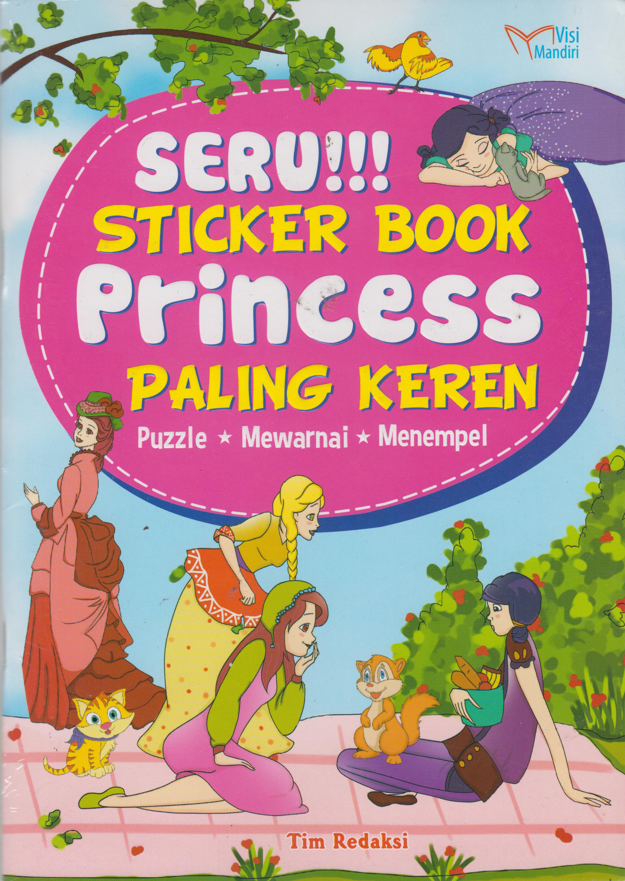 Sticker book. Princess book. Sticker book Bibliophilia.