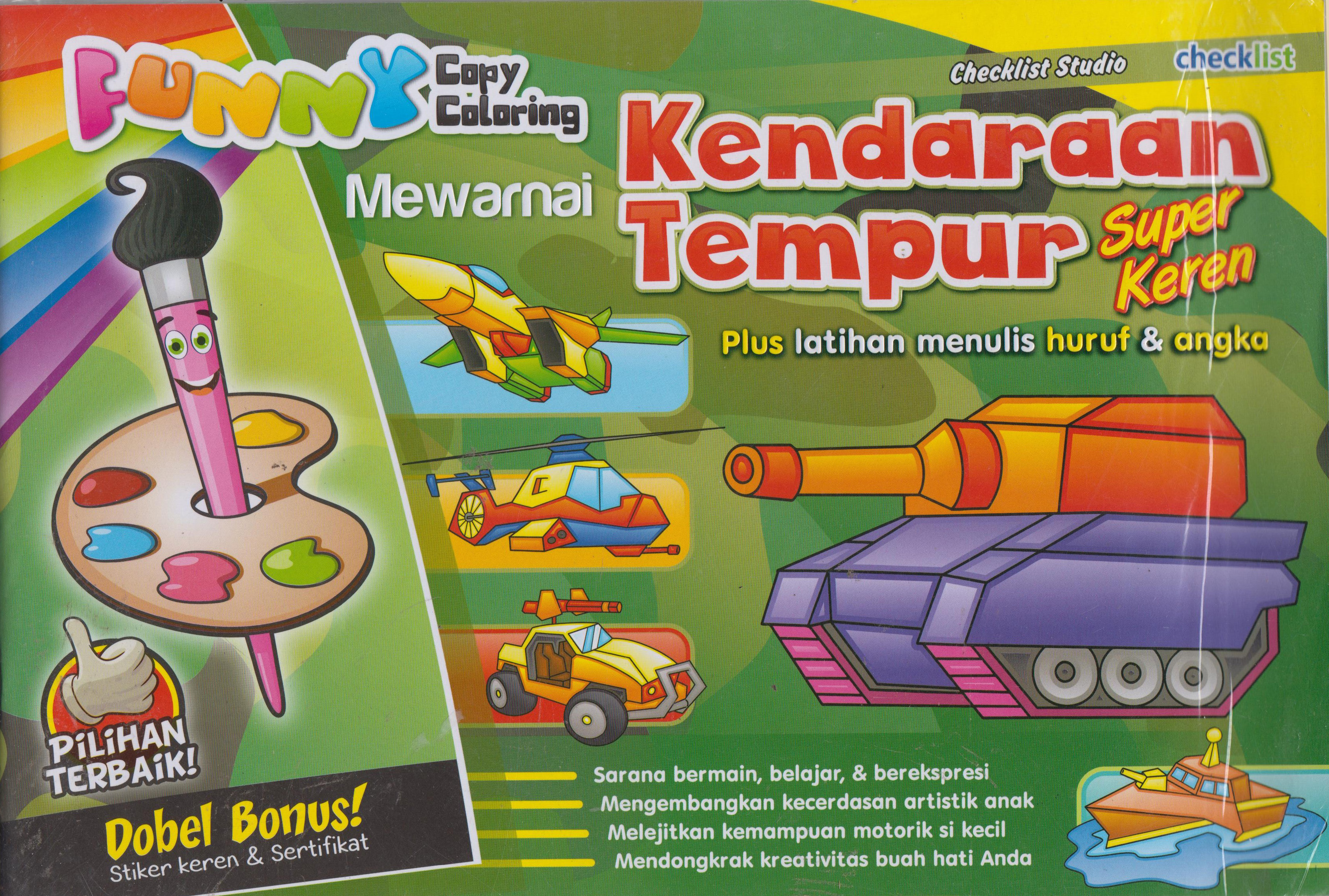MEWARNAI KENDARAAN TEMPUR SUPER KEREN: FUNNY COPY 