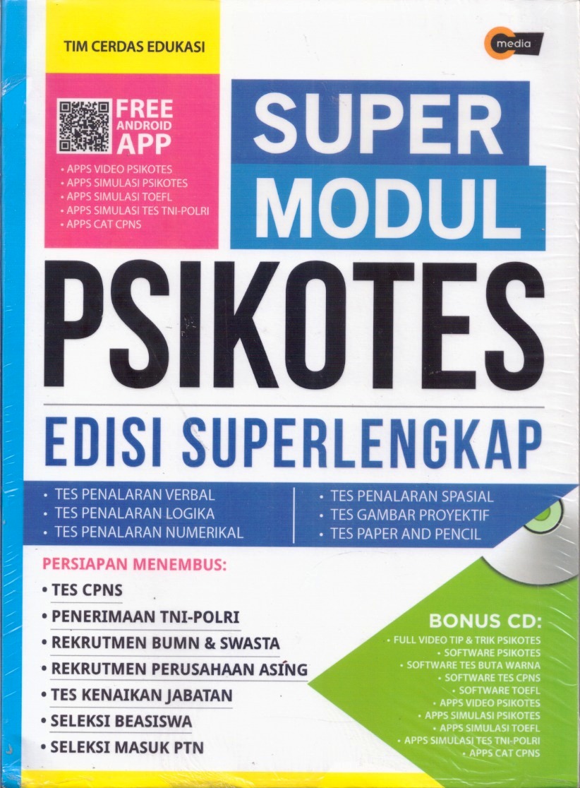 Buku Super Modul Psikotes Tim Cerdas Mizanstore Soal test psikologi yang sering ditanyakan hrd. super modul psikotes edisi superlengkap plus cd