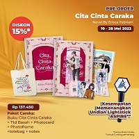 Paket Caraka: Cita Cinta Caraka(TTD)+Photocard+Photoframe+Notes+Totebag (PreOrder)