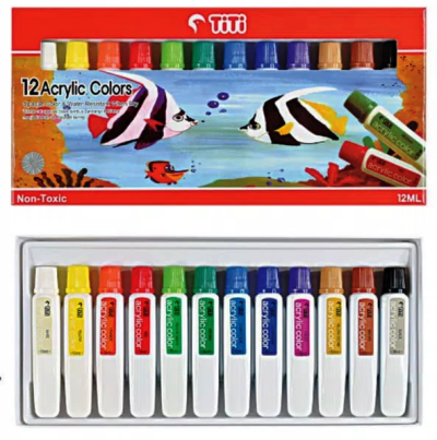 ACRYLIC COLORS TITI 12 WARNA