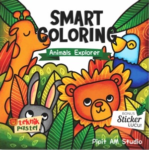 animal explorer smart coloring teknik pastel
