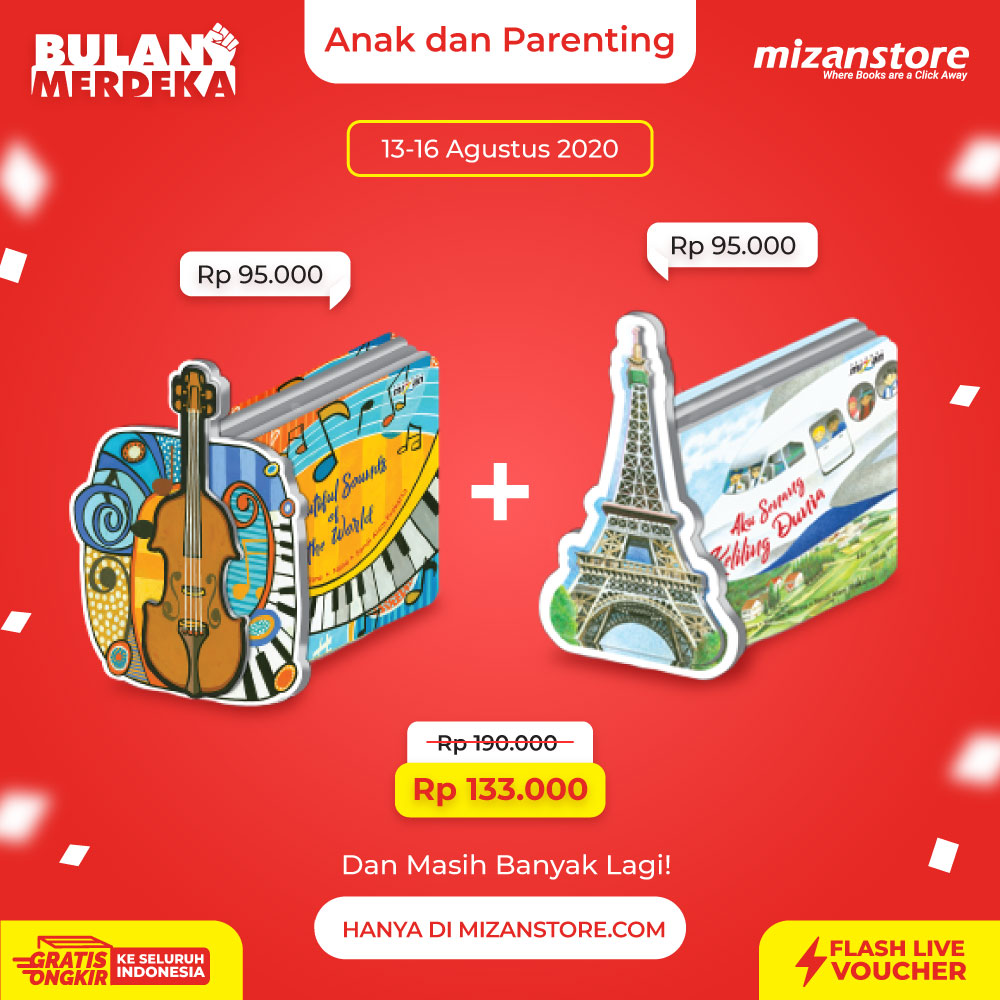 BEAUTIFUL SOUNDS OF THE WORLD (BOARDBOOK) + AKU SENANG KELILING DUNIA (BOARDBOOK) (PROMO BUNDLING)
