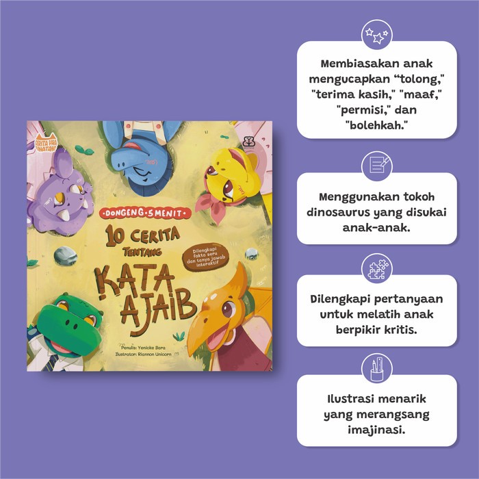 Dongeng 5 Menit: 10 Cerita tentang Kata Ajaib (Soft Cover)