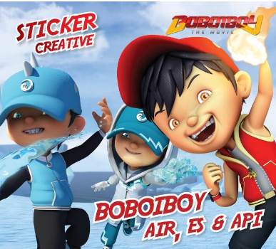 Buku Sticker Creative Boboiboy N A Mizanstore