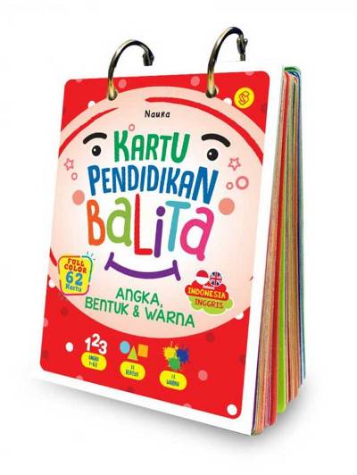 KARTU PENDIDIKAN BALITA ANGKA,BENTUK,  DAN  WARNA