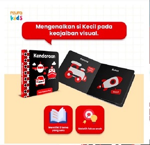Buku Kontras Bayi Usia 0+ : Kendaraan (Boardbook)