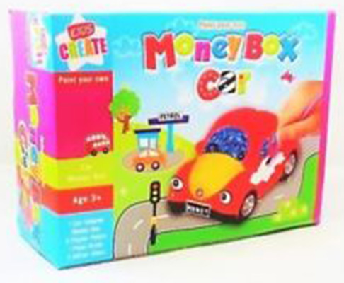 PAINT YOUR OWN MONEY BOX - CAR