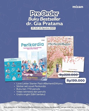 Paket dr. Gia (Perikardia ttd + #Berhentidikamu ttd) + sticker set + love letter starter pack + video terima kasih penulis (Pre Order)
