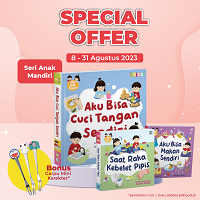 Paket 1 - Bundling Seri Anak Mandiri (Aku Bisa Makan Sendiri+Aku Bisa Cuci Tangan Sendiri)