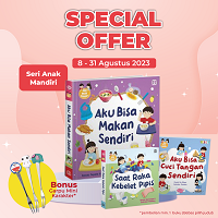 Paket 2 - Bundling Seri Anak Mandiri (Aku Bisa Makan Sendiri+Saat Raka Kebelet Pipis)