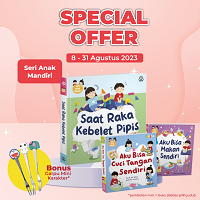Paket 2 - Bundling Seri Anak Mandiri (Aku Bisa Makan Sendiri+Saat Raka Kebelet Pipis)