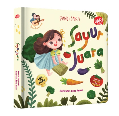 SERI BUKU BERNYANYI: SAYUR JUARA (BOARDBOOK)