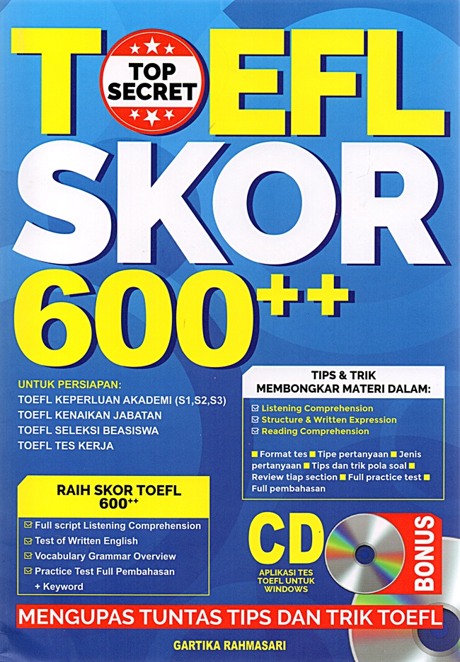 TOP SECRET TOEFL SKOR 600++ | SC02055